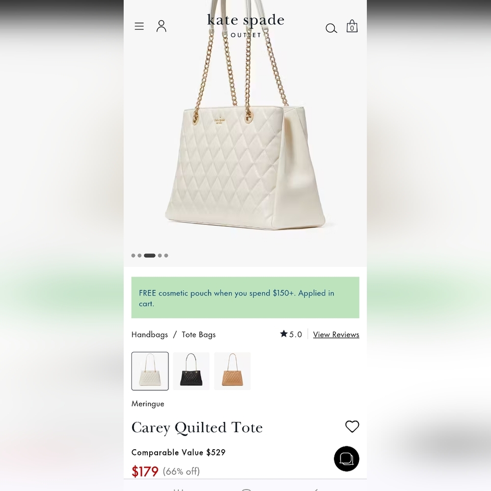 Michael Kors Carey Quilted Tote